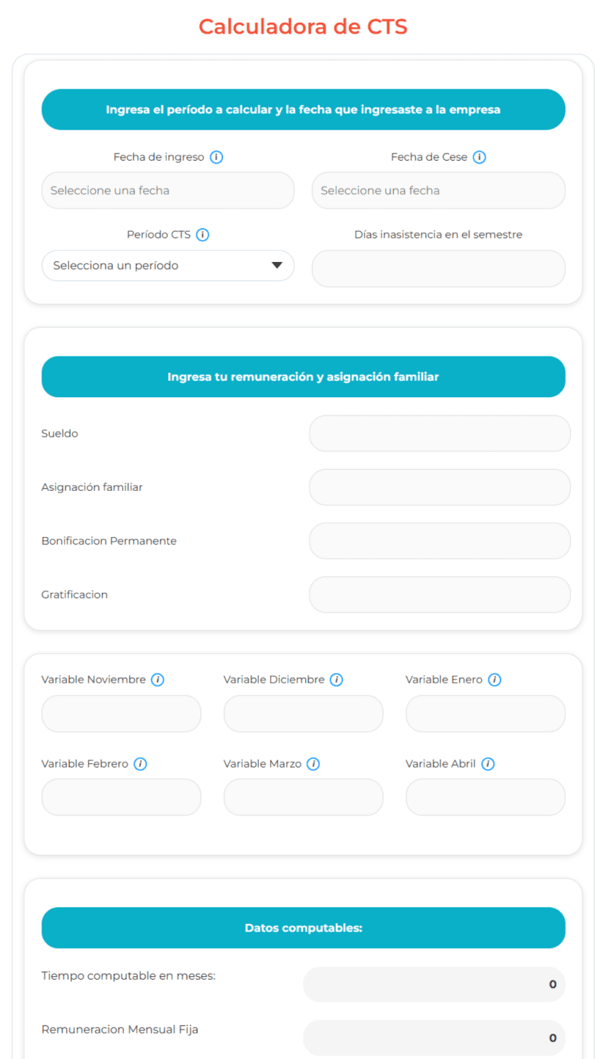 CTS 2025 Calcula tu Compensación por Tiempo de Servicios de Forma Fácil y Precisa Web Contable